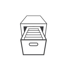 illustration of archive, archive icon, vector art.