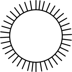 Sun Outline Illustration