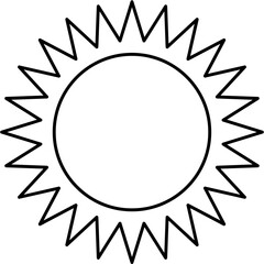 Sun Outline Illustration