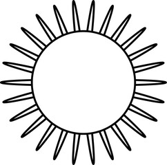 Sun Outline Illustration
