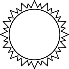 Sun Outline Illustration