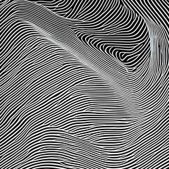 A minimalistic pattern of white lines on a black background5, Generative AI