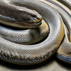 Obraz premium A close-up of a textured snake skin3, Generative AI