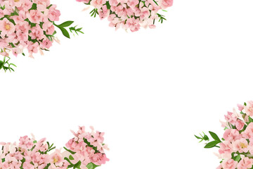 Obraz na płótnie Canvas ai-generated, illustration of a flower frame