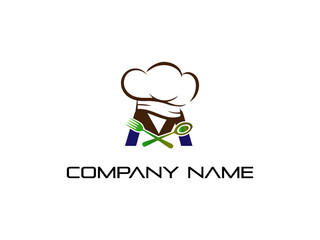 Abstract athlete cooking logo vector design. Gym, sports games, fitness, business, trainer vector logo.  Quotation marks and symbol with modern colors vector design.