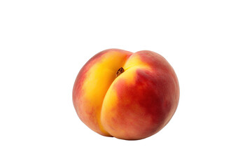 Fototapeta na wymiar stock photo of fresh Peach on a pristine white isolated PNG object