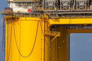Oil platform close up shots