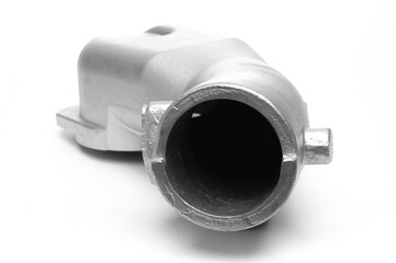 Truck emergency stop valve. cast car part isolated on white background