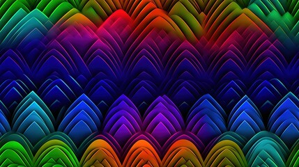  a colorful abstract background with wavy lines and shapes in different colors.  generative ai