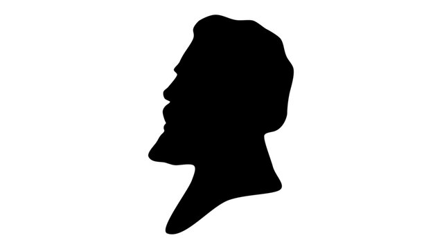 Herman Melville silhouette