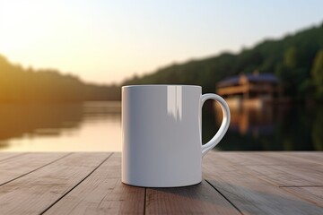 Coffee  white ceramic mug, blank Mug MockUp, Coffee Cup 