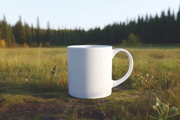 Coffee  white ceramic mug, blank Mug MockUp, Coffee Cup 