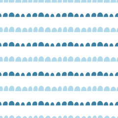 Cute seamless pattern of blue - light blue color for boys on a white background. Printing for printing, T-shirts and textiles. Wrapping paper.