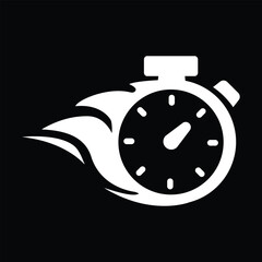 black and white stopwatch