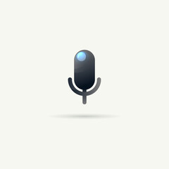 3d glass vector icon.