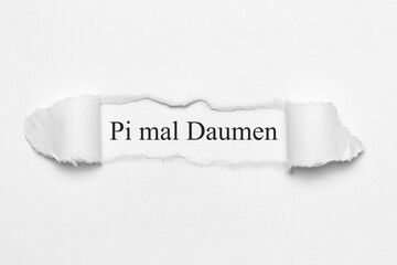 Pi mal Daumen