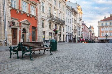Market square in Lviv - obrazy, fototapety, plakaty