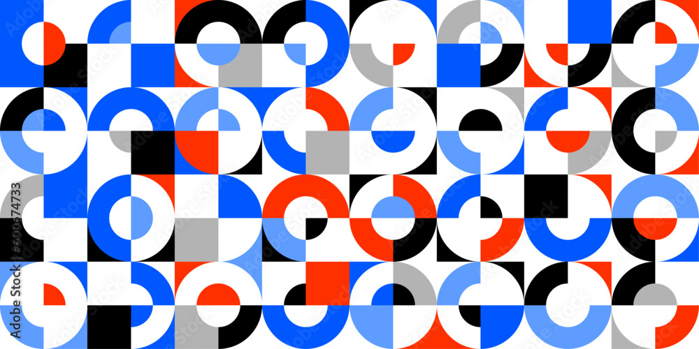 Poster Abstract seamless geometric pattern. Geometric vector image.