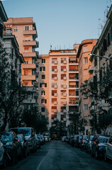 View of the city, Rome, Italian flats, texture, Asthetics 