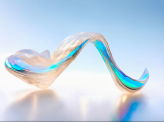 Splash fluid 3d illustration, 3d rendering