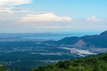 The scenic views from Trabenna, which was a city in ancient Lycia, at the border with Pamphylia, near Sivri Dağ and  Geyikbayırı, the rock climbing center, Antalya