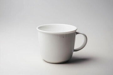 white cup isolated on white