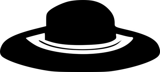 sun hat icon vector symbol design illustration