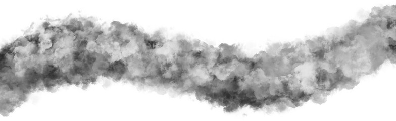 transparent long black white fog smoke wisp effect