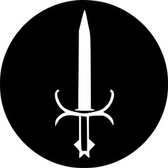 sword icon vector symbol design illustration