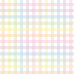 plaid seamless geometric pattern in rainbow color, png illustration with transparent background - obrazy, fototapety, plakaty