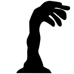Halloween Zombie Hand Silhouette