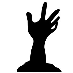 Halloween Zombie Hand Silhouette