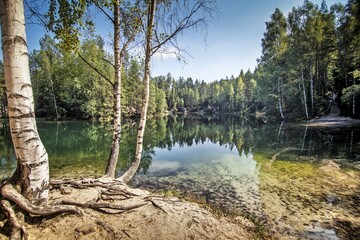 Beautiful mountain landscape. The concept of active, ecological and photo tourism