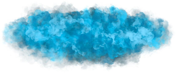 Realistic blue fog. Atmospheric fog and blue smoke effect © irham