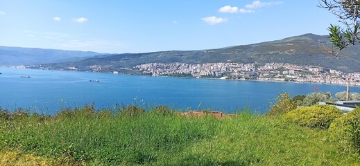 gulf of gemlik green, nature, landscape