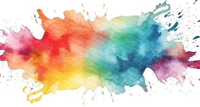 Watercolor Splatter Transparent
