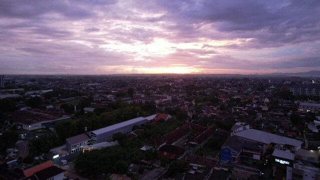 Yogyakrta city in the night