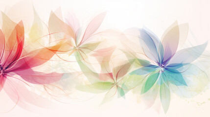 Fototapeta na wymiar abstract floral light airy background