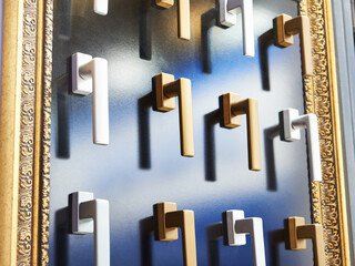 Handles for plastic window frames