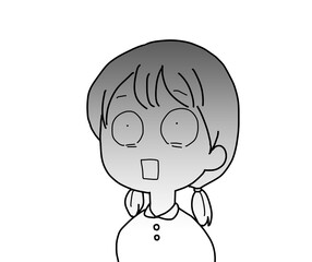 真っ青になった女の子