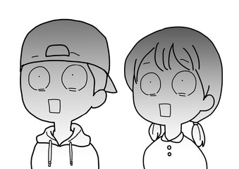 真っ青になる子どもたち