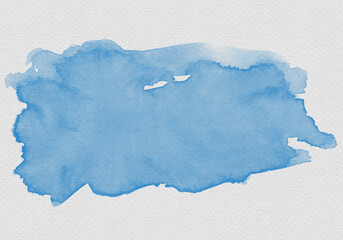 Abstract watercolor on white background. The color splashing on the paper It is a hand drawn