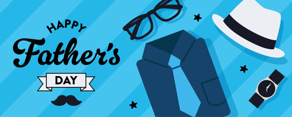 父の日のためのベクターイラスト。バナーやポスターに。