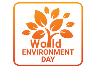 World Environment Day. Holiday concept. Template for background, banner, card, poster with text inscription. Vector illustration