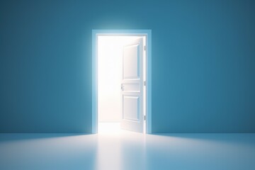 Blue room door. Generate Ai