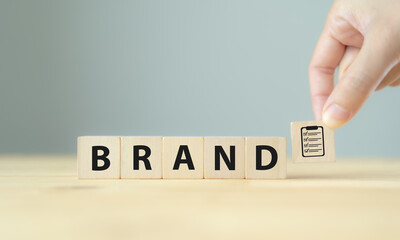 Brand health check or measurement concept. Brand health tracking research, measure performing on awareness and usage, brand positioning and brand performance shows areas of excellence and improvement.