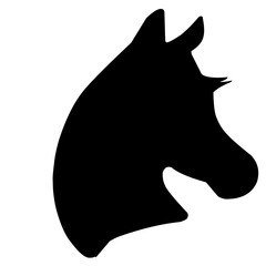 Horse Heads Silhouette 