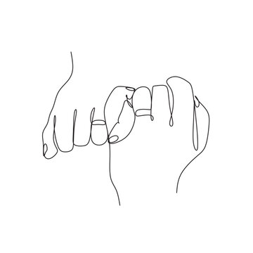 recommend clip art: Close up of wedding rings on hands of newlyweds. Hands of the bride and groom Line art