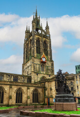 Fototapeta na wymiar St. Nicholas Church, This church is the Anglican cathedral of Newcastle, UK