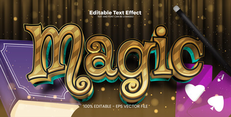 Magic Editable text effect in modern trend style